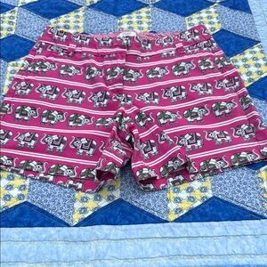 Pink Elephant Print Women's Shorts